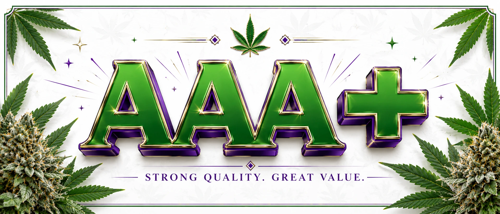 AAA+ Cannabis Flower โ Heavy hitters, proven strains ยท THC 30-32%